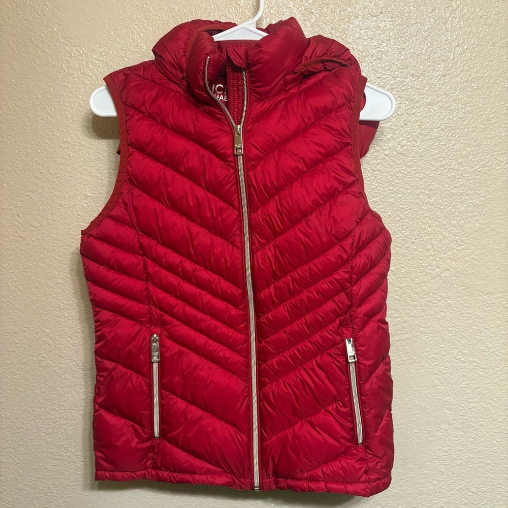 Michael Kors Cherry Quilted Vest